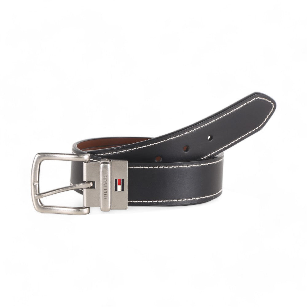 TH MEN BELT-11TL08X009 BLK (IR)