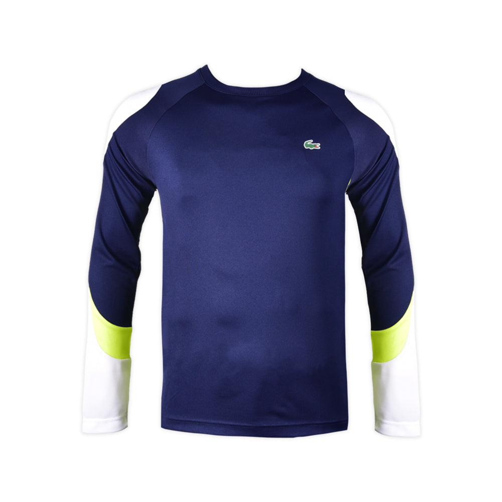 LAC MEN L/S R- NECK SHIRT TH9419-692 NVY M ( IR )