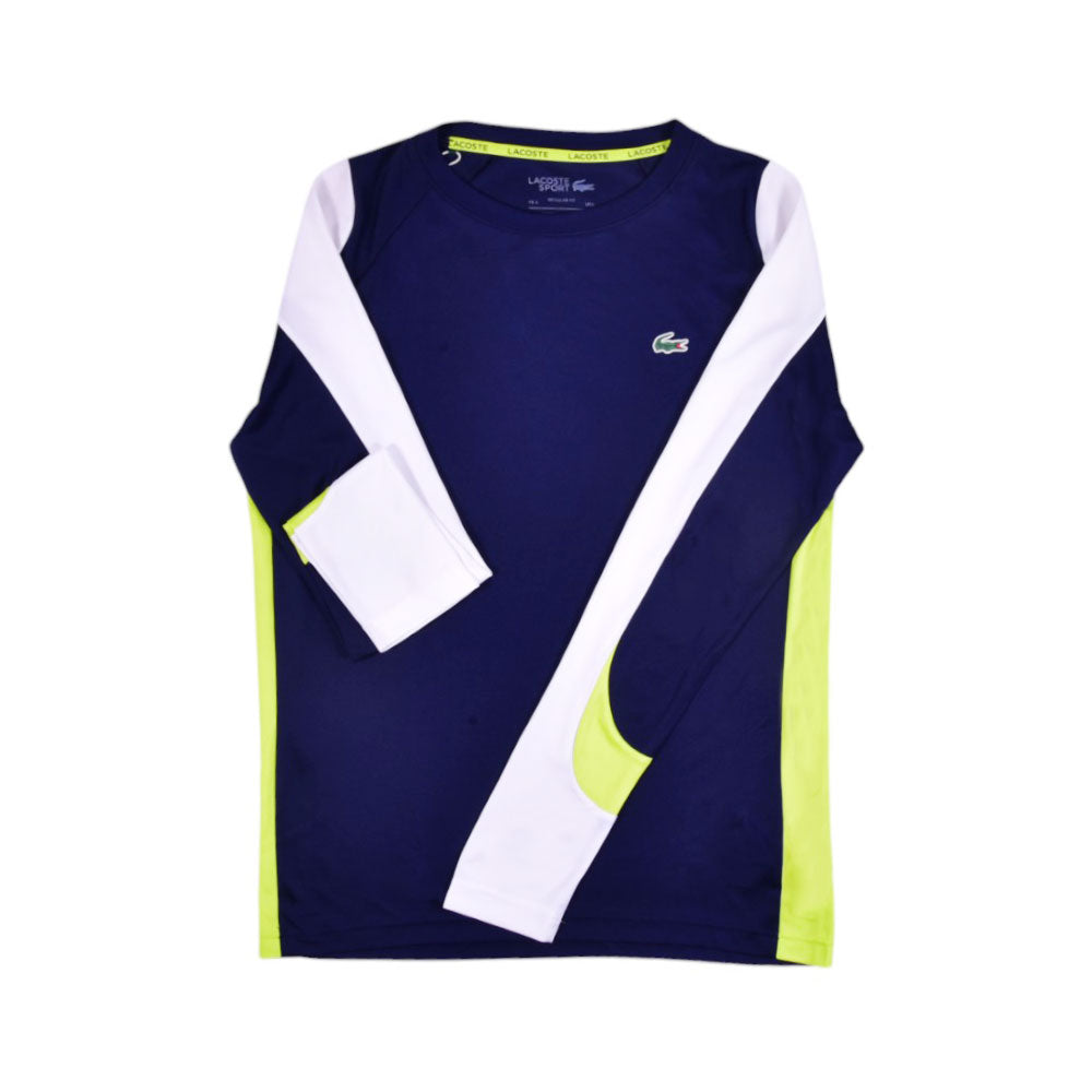 LAC MEN L/S R- NECK SHIRT TH9419-692 NVY L ( IR )