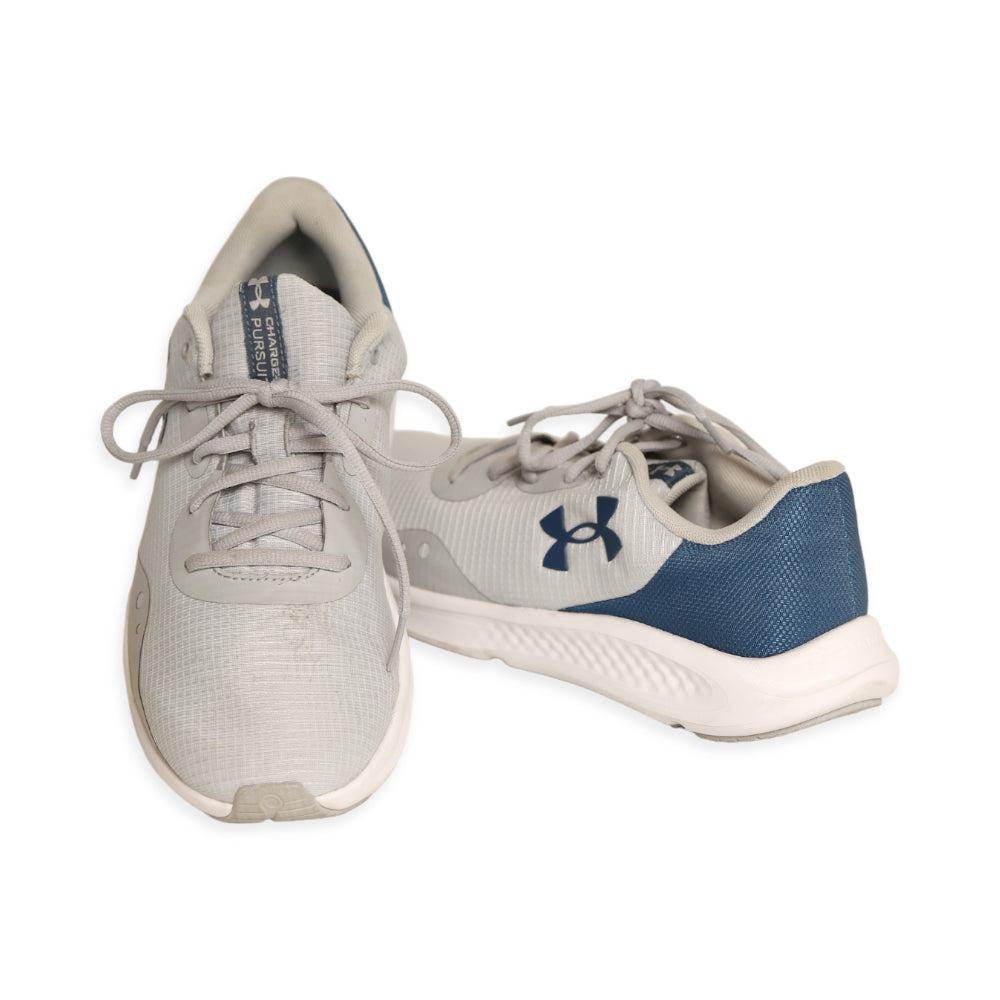 UA MEN RUNNING SHOES 3025424-102 GRY 8.5 (IR)