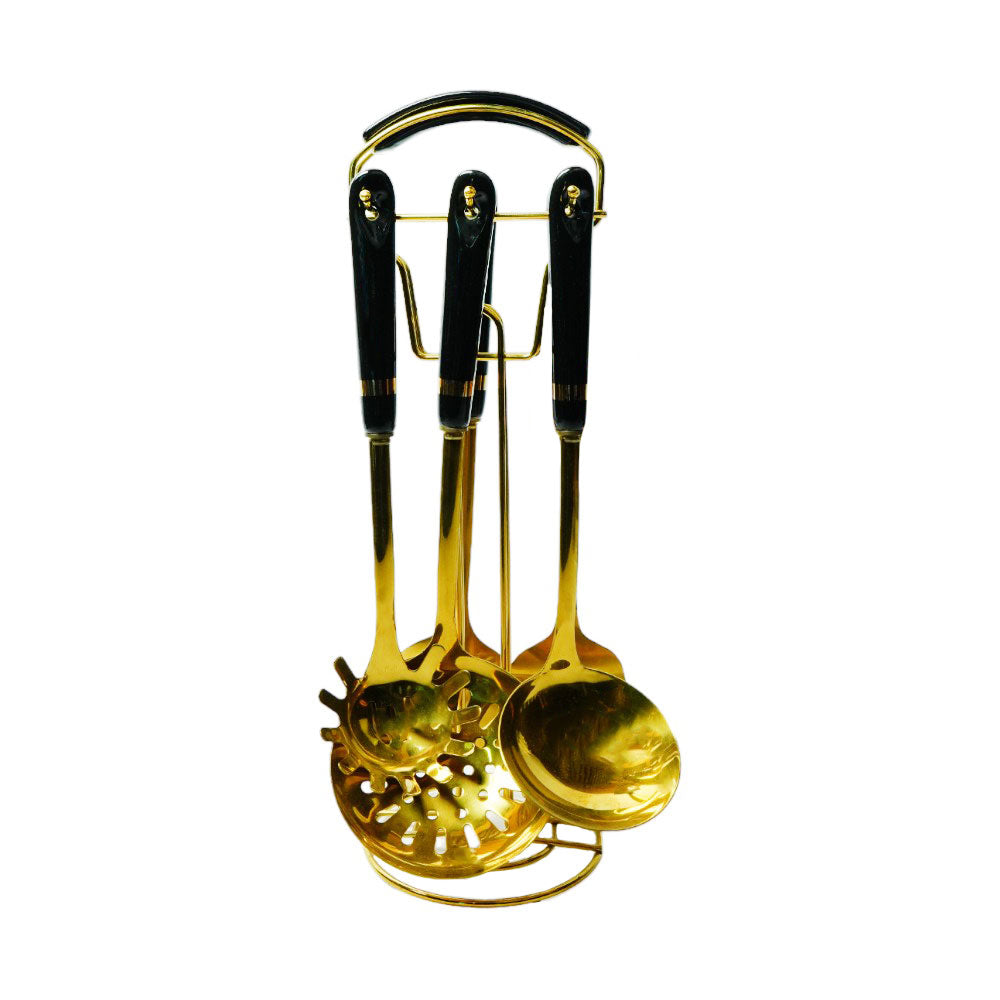 KITCHEN TOOL SET CERAMIC 7PC IR BLACK