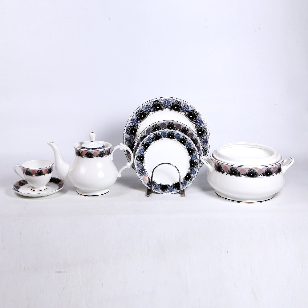 DINNER SET BONE CHINA 61PC XWBC14