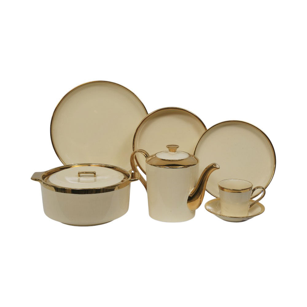 DINNER SET BONE CHINA 63PC HJD16ET OFF WHITE