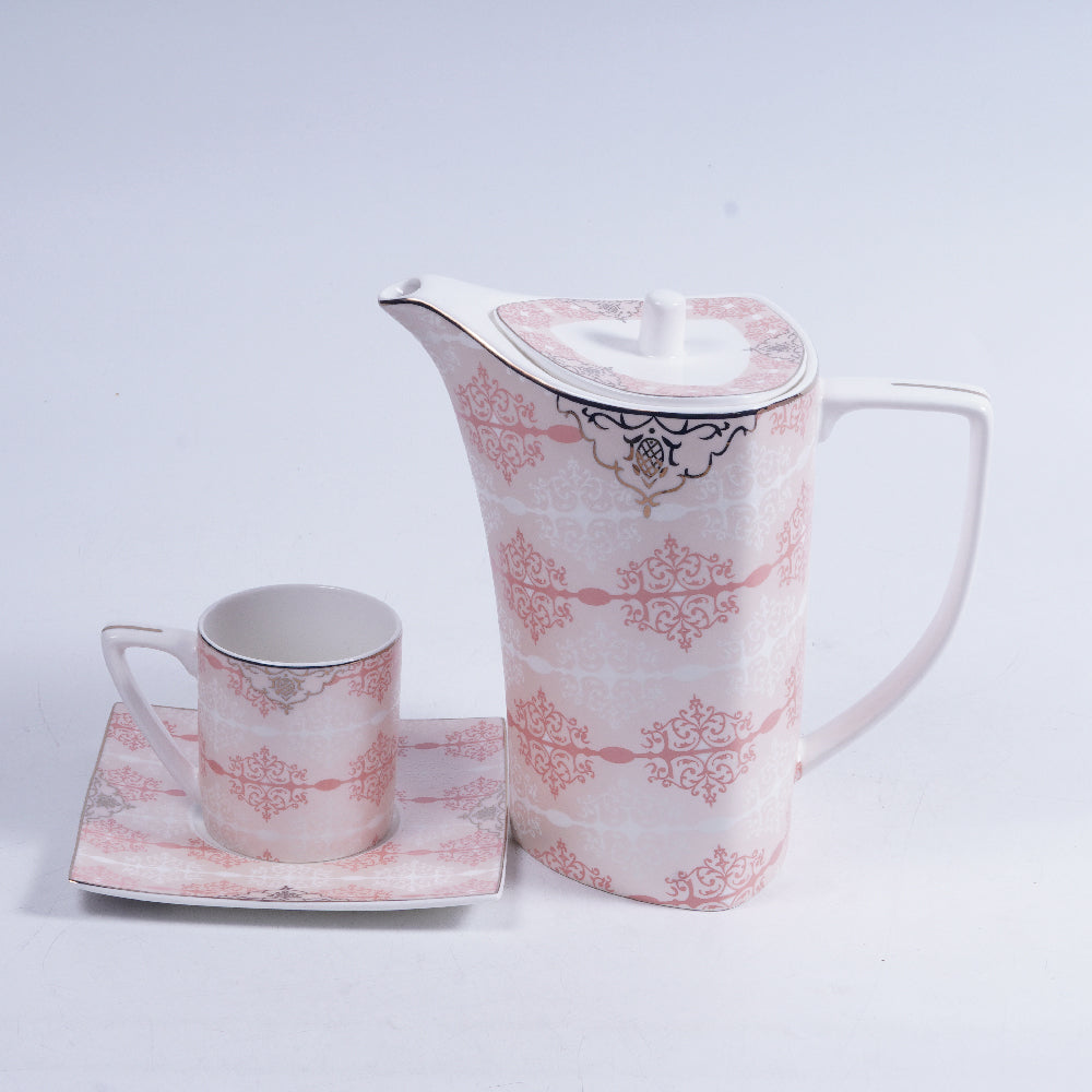 DINNER SET BONE CHINA 61PC SQUARE YG21035AT