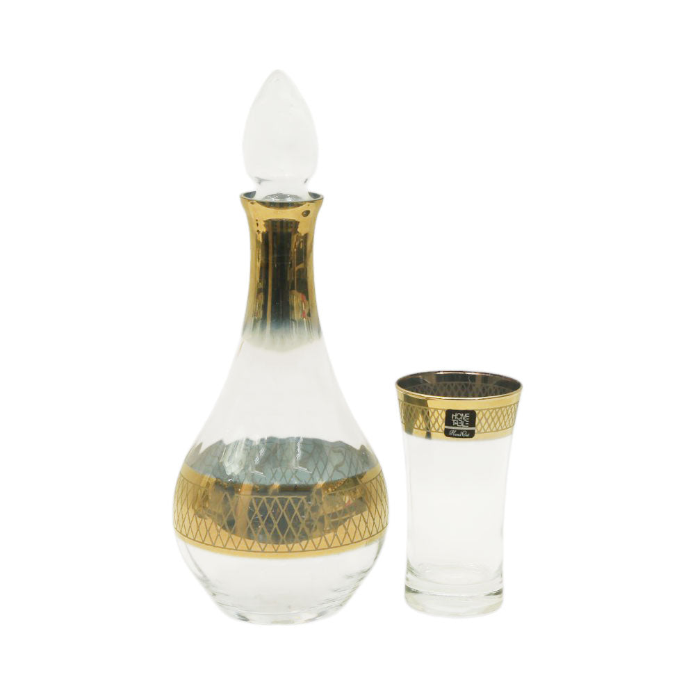 DECANDER SET 7PC PSB HAND CUT GOLD AZUR 97055-HGB023