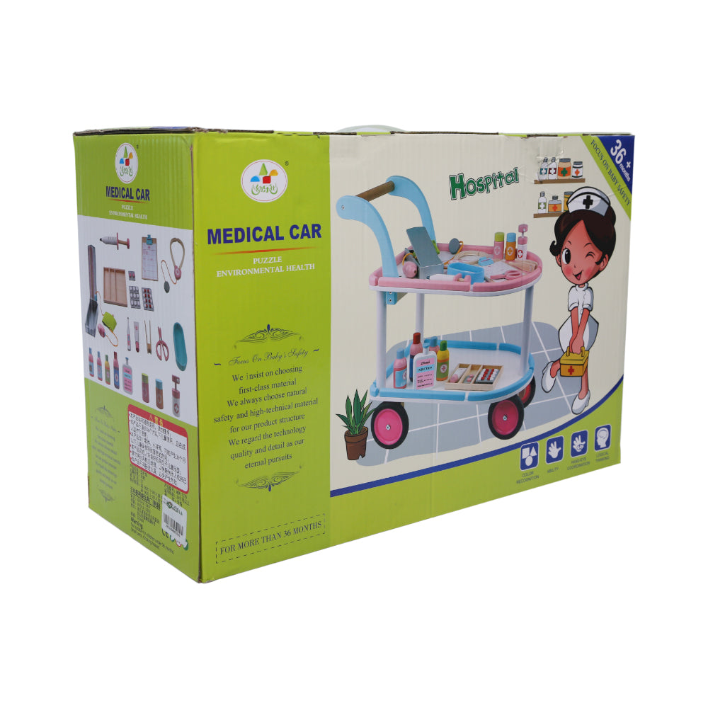 Tt7-1 Wooden Medical Trolley (3+ Year) A.I