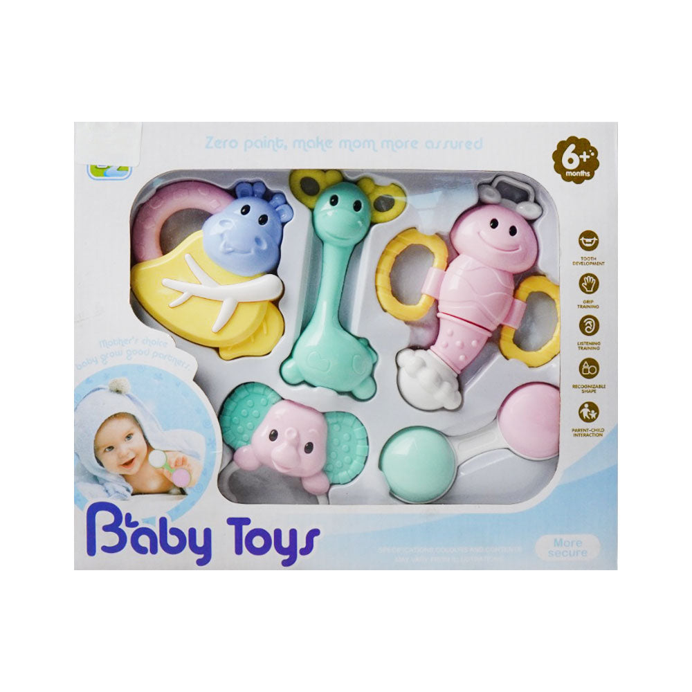 6805-2 BABY RATTLE SET 5PC A.I
