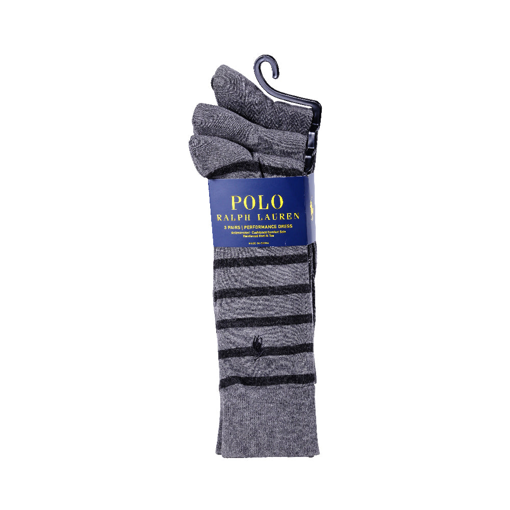 POLO DRESS SOCKS P-3 821270PK CHARH (IR)