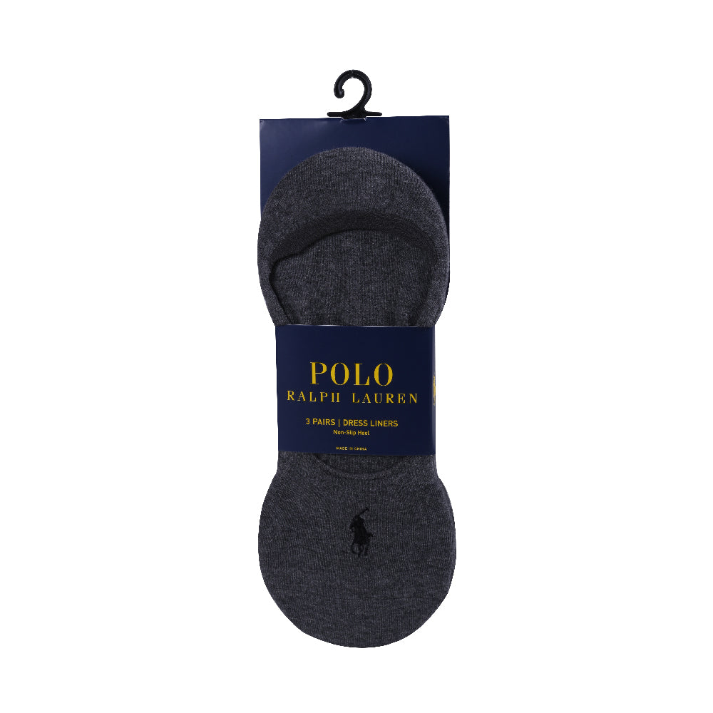 POLO LOAFER SOCKS P-3 8316PK CHRCL HTR (IR)