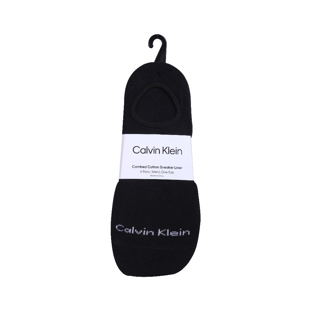 CK LOAFER SOCKS P-6 CVM201LN01001 BLK (IR)