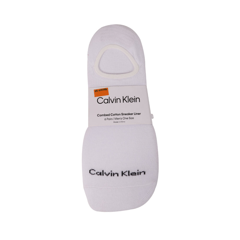CK LOAFER SOCKS P-6 CVM201LN01002 WHT (IR)