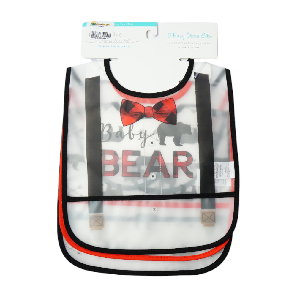 BABY PLASTIC BIB 3PC SET MW-22 CHI 75556CH