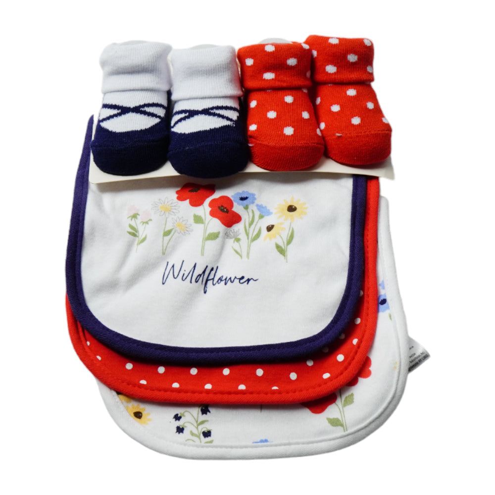 BABY BIB 3PC WITH 2 PAIR BOOTIES MW-22 CHI 17607