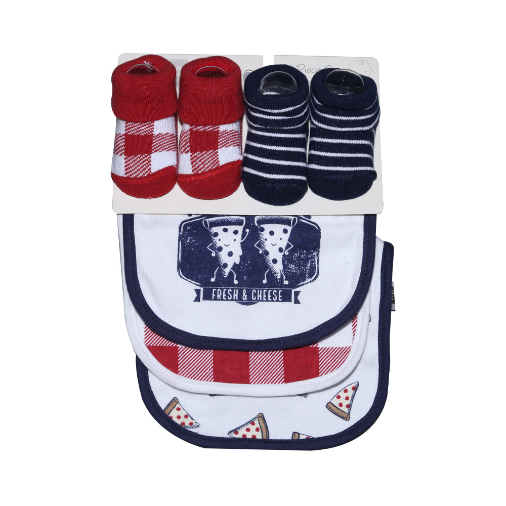 BABY BIB 3PC WITH 2 PAIR BOOTIES SET MW-22 CHI 56256