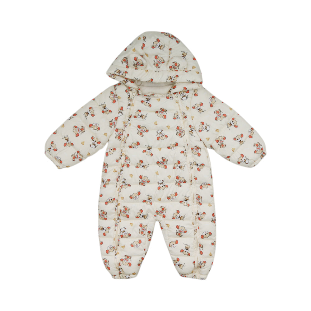 UNISEX L/S QUILTED ROMPER W HOOD MW-22 12-18M CHI TN-YA2207