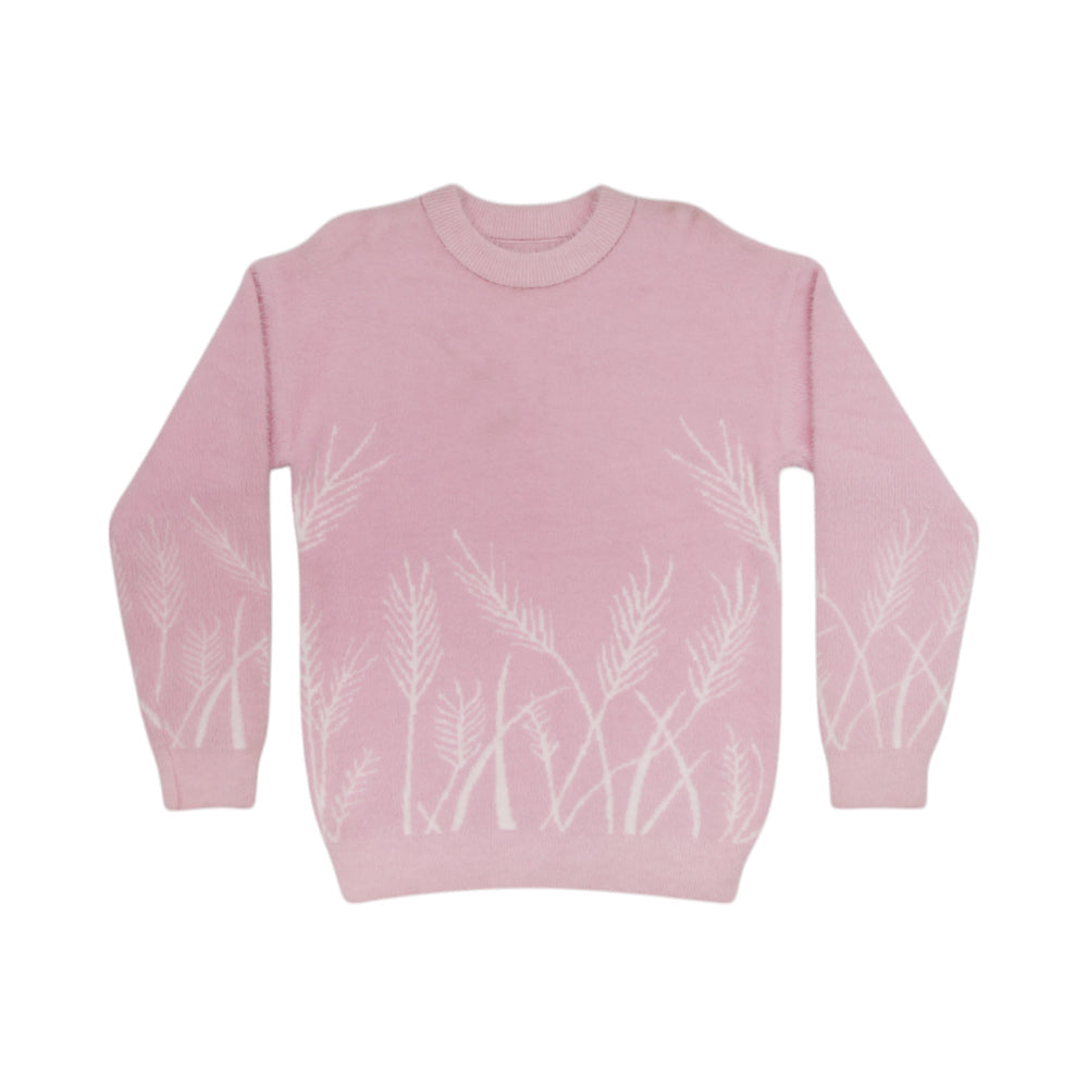 GIRLS L/S ROUND NECK SWEATER MW-22 10-11 YEAR CHI TN-624