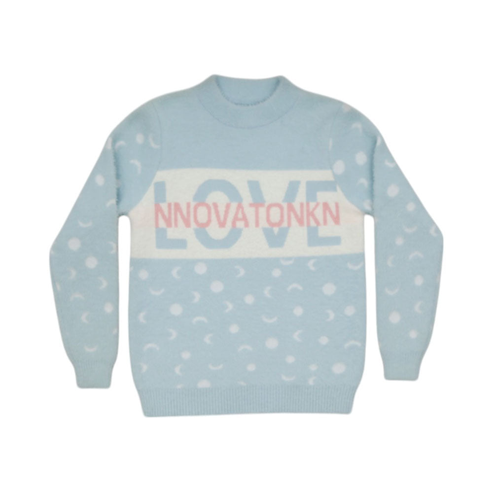 GIRLS L/S ROUND NECK SWEATER MW-22 10-11 YEAR CHI TN-8892