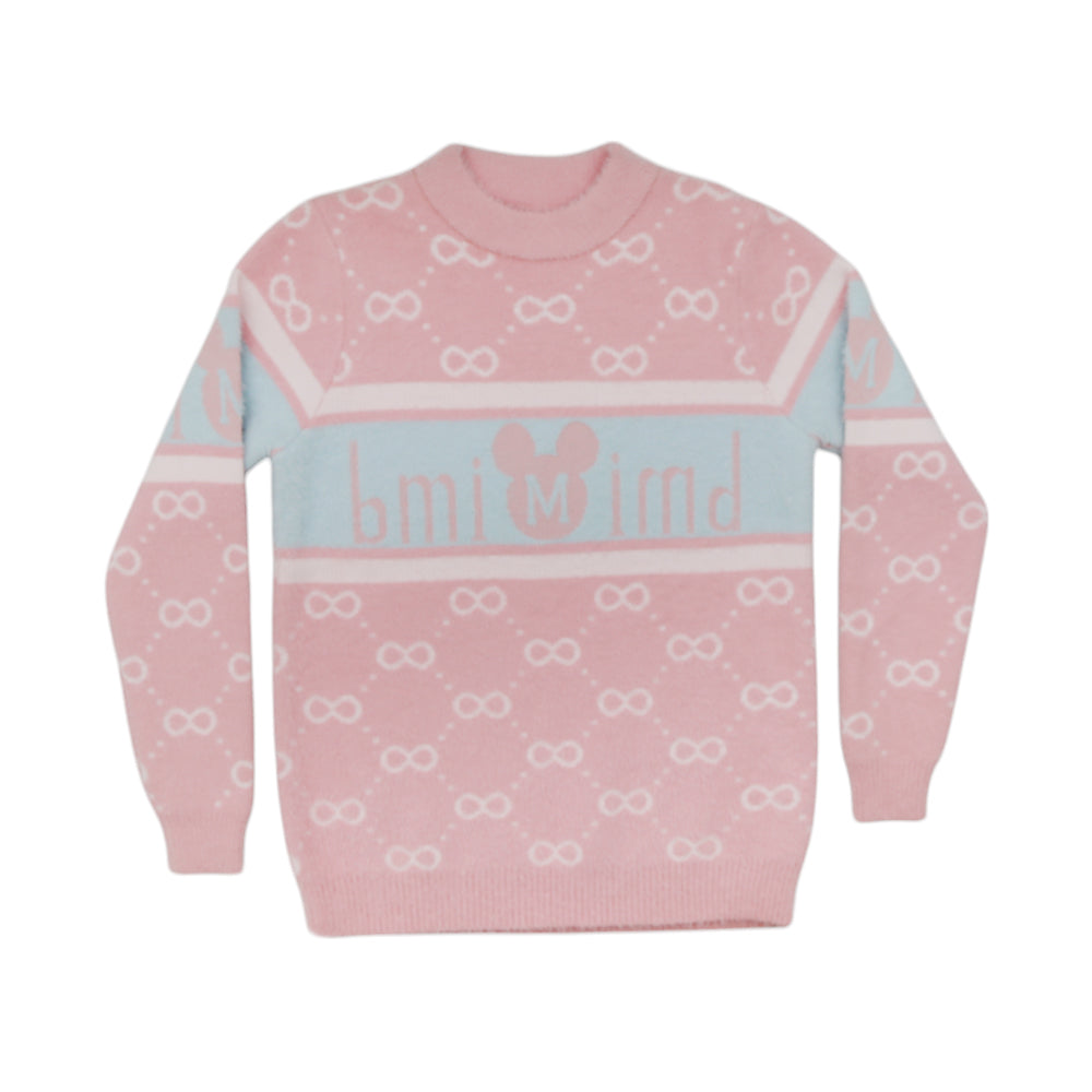 GIRLS L/S ROUND NECK SWEATER MW-22 11-12 YEAR CHI TN-8857