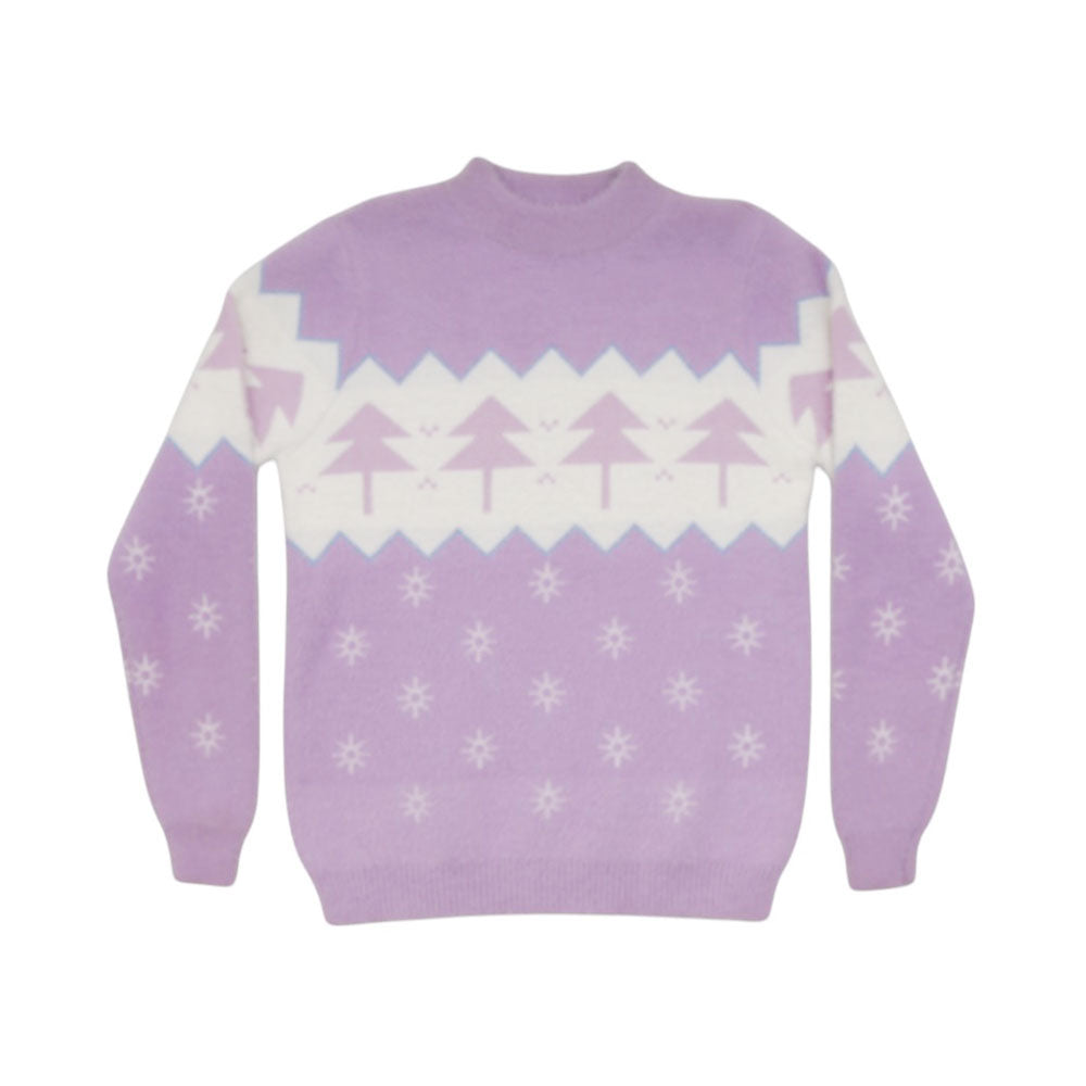 GIRLS L/S ROUND NECK SWEATER MW-22 11-12 YEAR CHI TN-3626