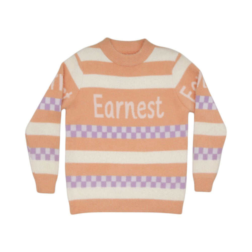 GIRLS L/S ROUND NECK SWEATER MW-22 11-12 YEAR CHI TN-8869