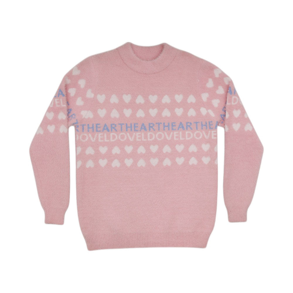 GIRLS L/S ROUND NECK SWEATER MW-22 11-12 YEAR CHI TN-8696