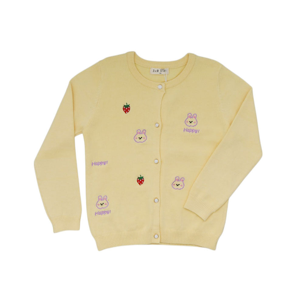 GIRLS L/S CARDIGON SWEATER MW-22 6-7 YEAR CHI 9926