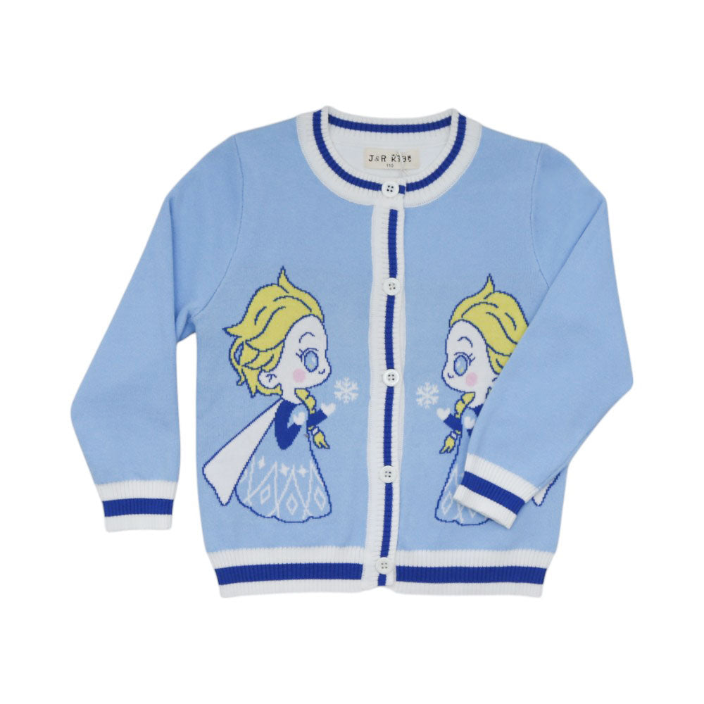 GIRLS L/S CARDIGON SWEATER MW-22 4-5 YEAR CHI 1788