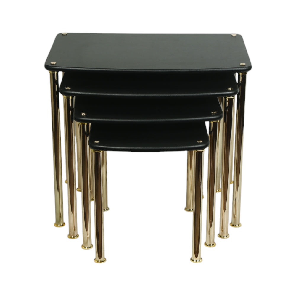 TEABLE SET 4PC BLACK GOLD