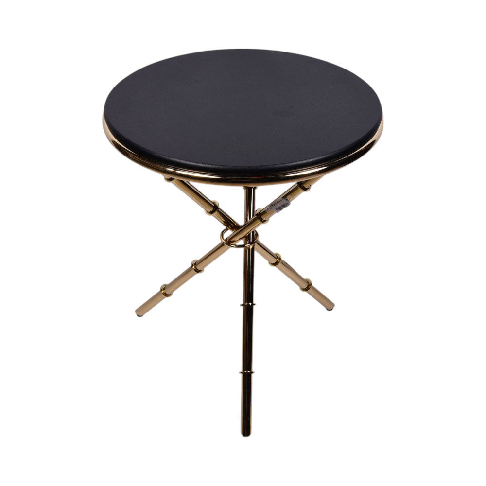 ROUND TABLE GOLDEN ITALIAN STYLE BLACK