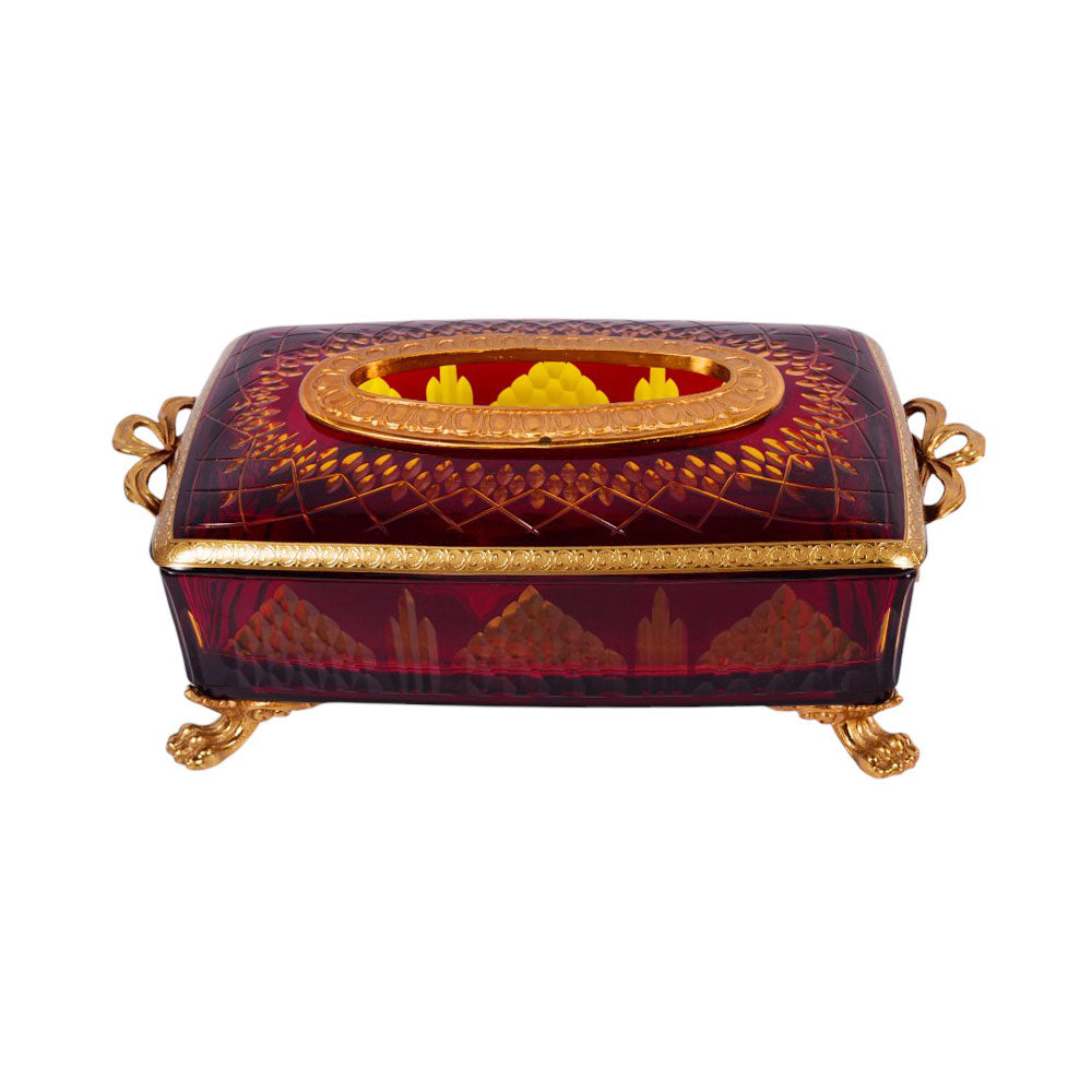 TISSUE BOX CRYSTAL BRASS IR E6-C6018-1 JSB06-C59-1
