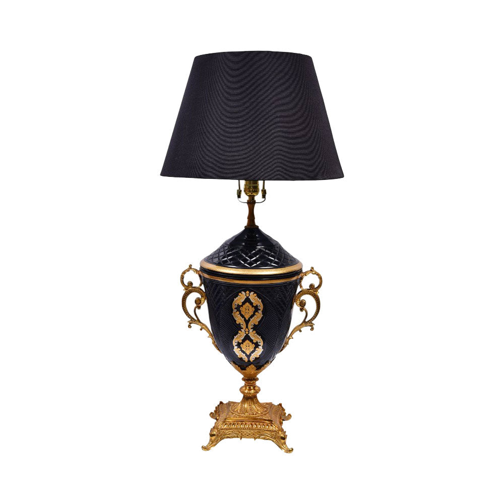 LAMP CRYSTAL BRASS IR H-L072-W JSB18A-BLACK