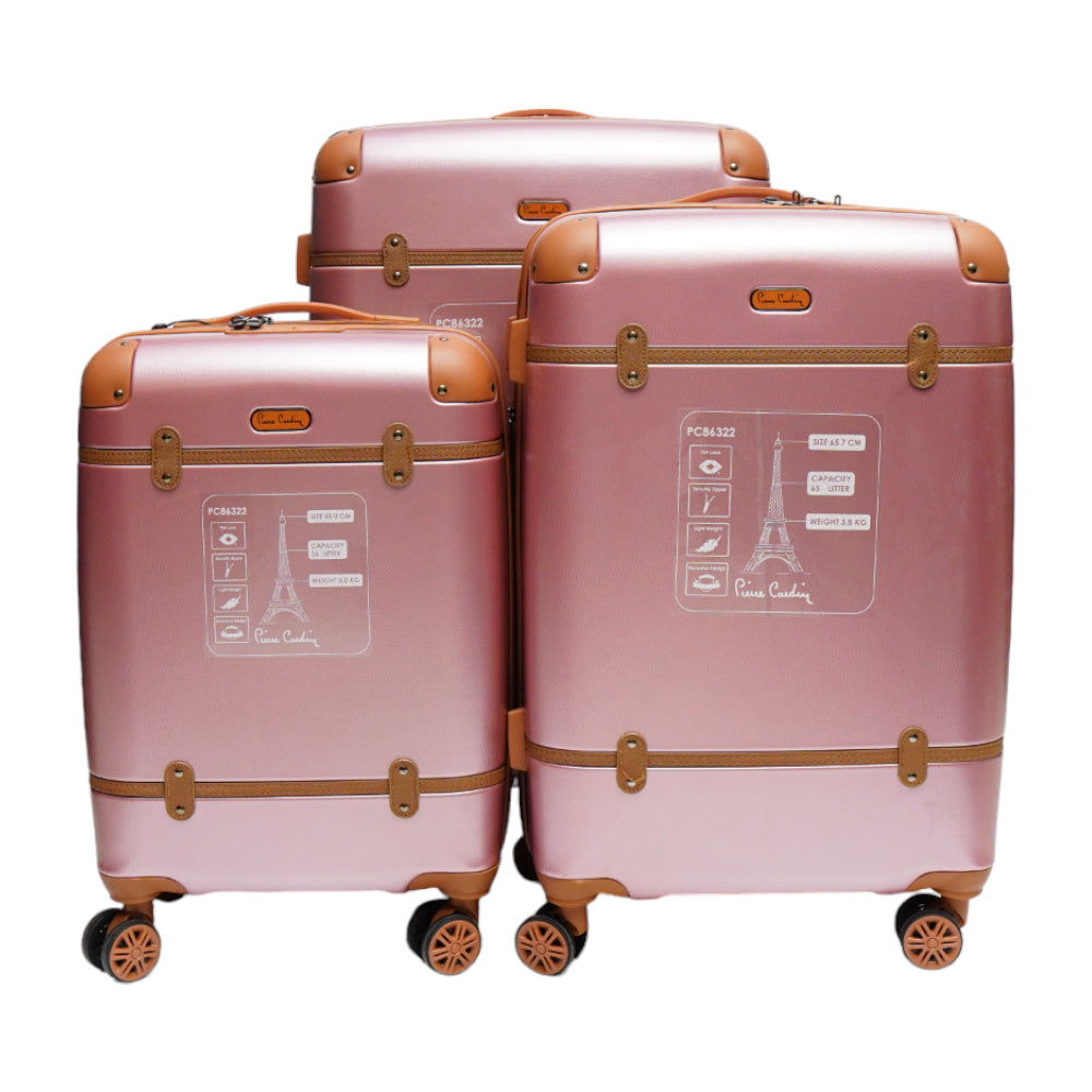 PIERRE CARDIN ABS TROLLEY SET 3PC PC86322