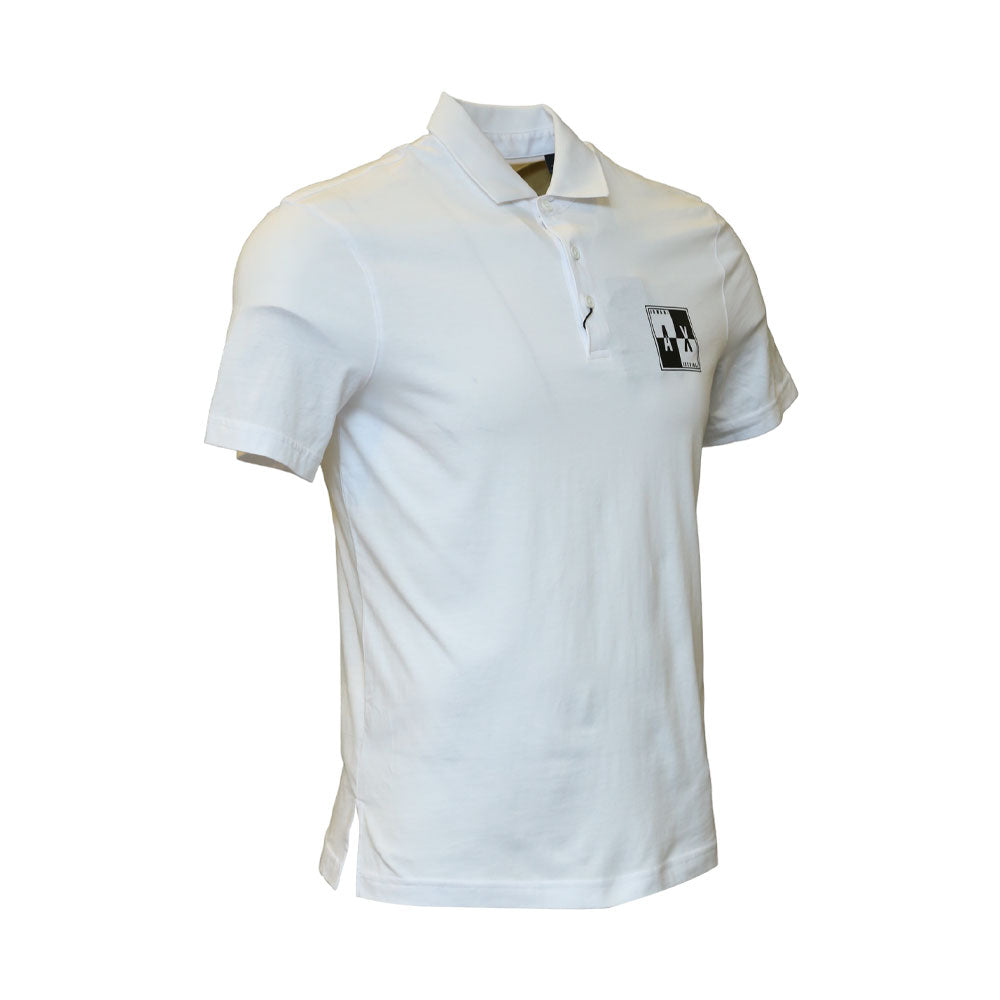 AIX MEN S/S POLO SHIRT 7VZFFNZJVZ WHT L (IR)