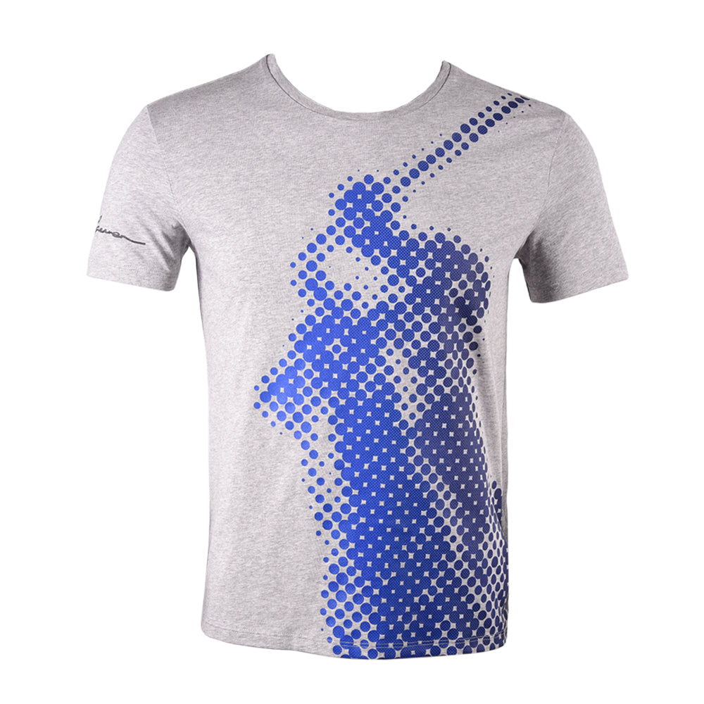 RL MEN S/S R.NECK SHIRT 496005 GRY S (IR)