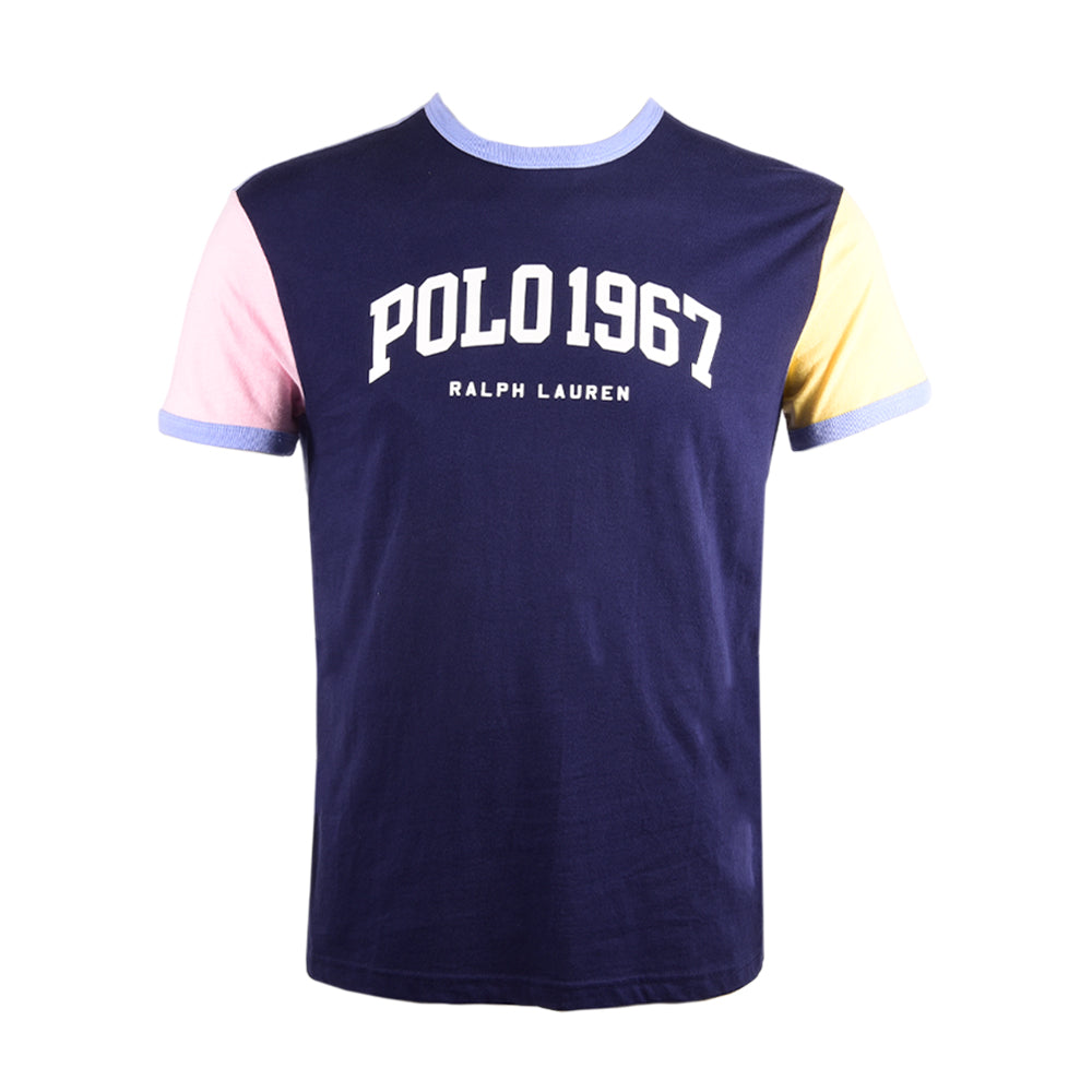 RL MEN S/S R.NECK SHIRT 970001 MULTI S (IR)