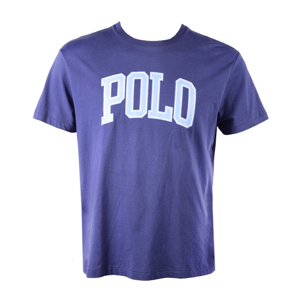 RL MEN S/S R.NECK SHIRT 037007 NVY M (IR)