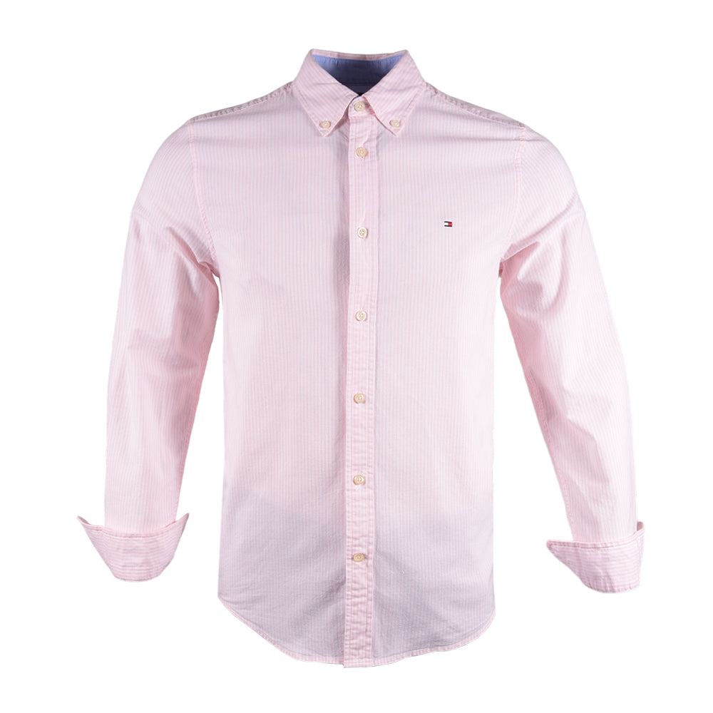 TH MEN L/S D. SHIRT 78J8429-691 PNK S (IR)