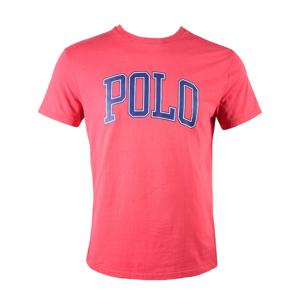 RL MEN S/S R.NECK SHIRT 037008 RED S (IR)