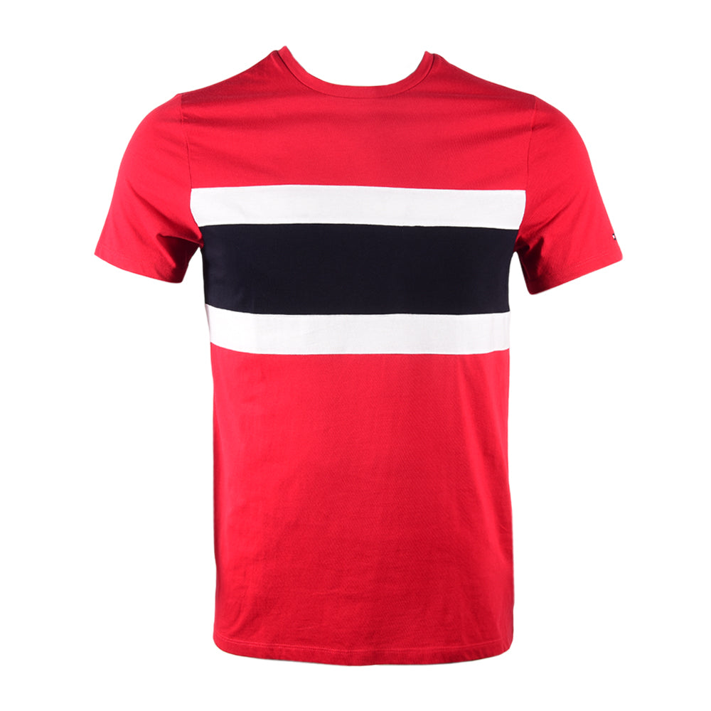 TH MEN S/S R.NECK SHIRT 78J8159-600 RED S (IR)