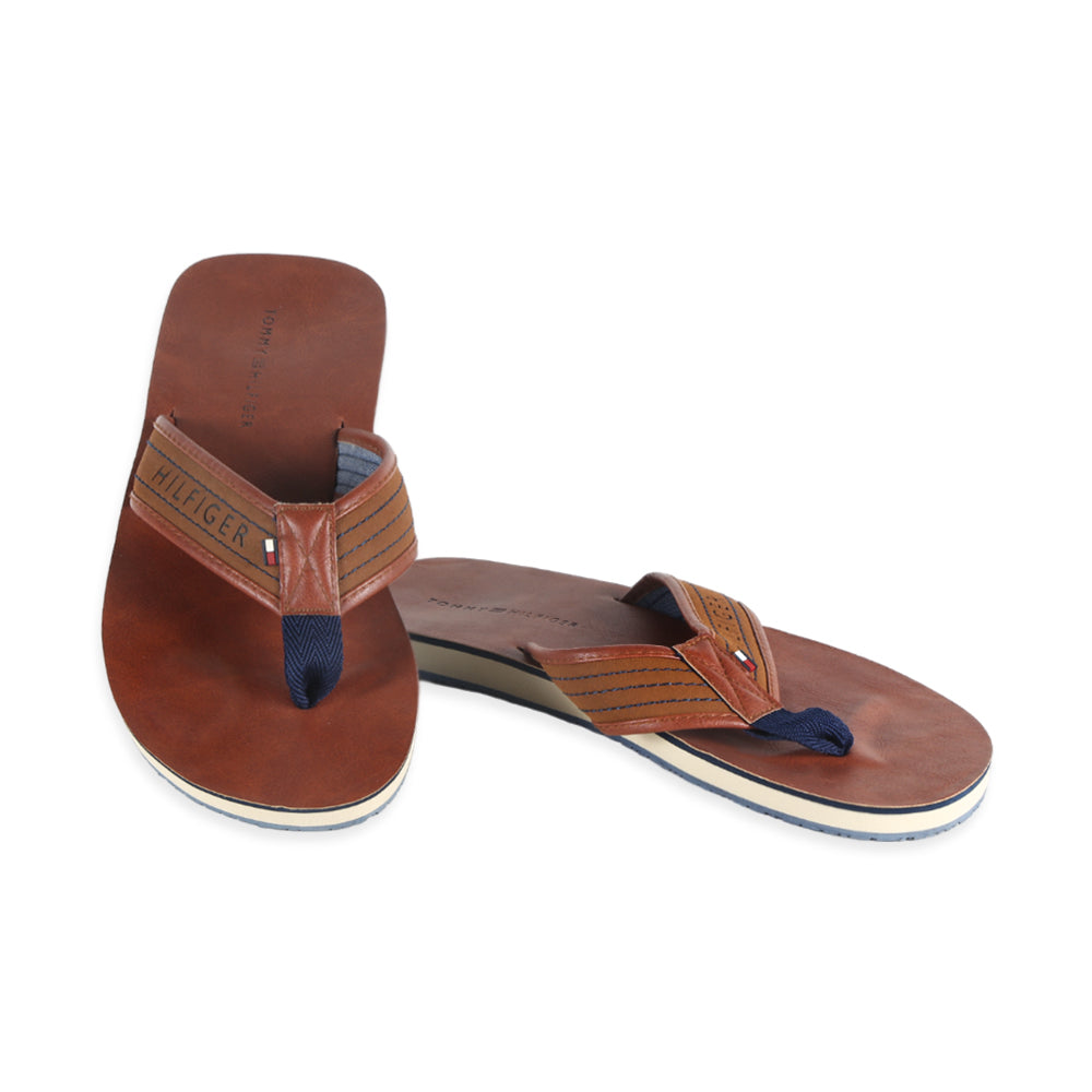 TH MEN SLIPPER DILL D.BRN 10 (IR)