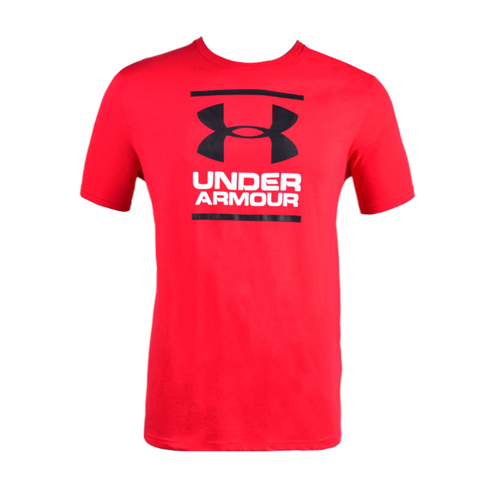 UA MEN S/S R.NECK T.SHIRT 1326849-602 RED L (IR)