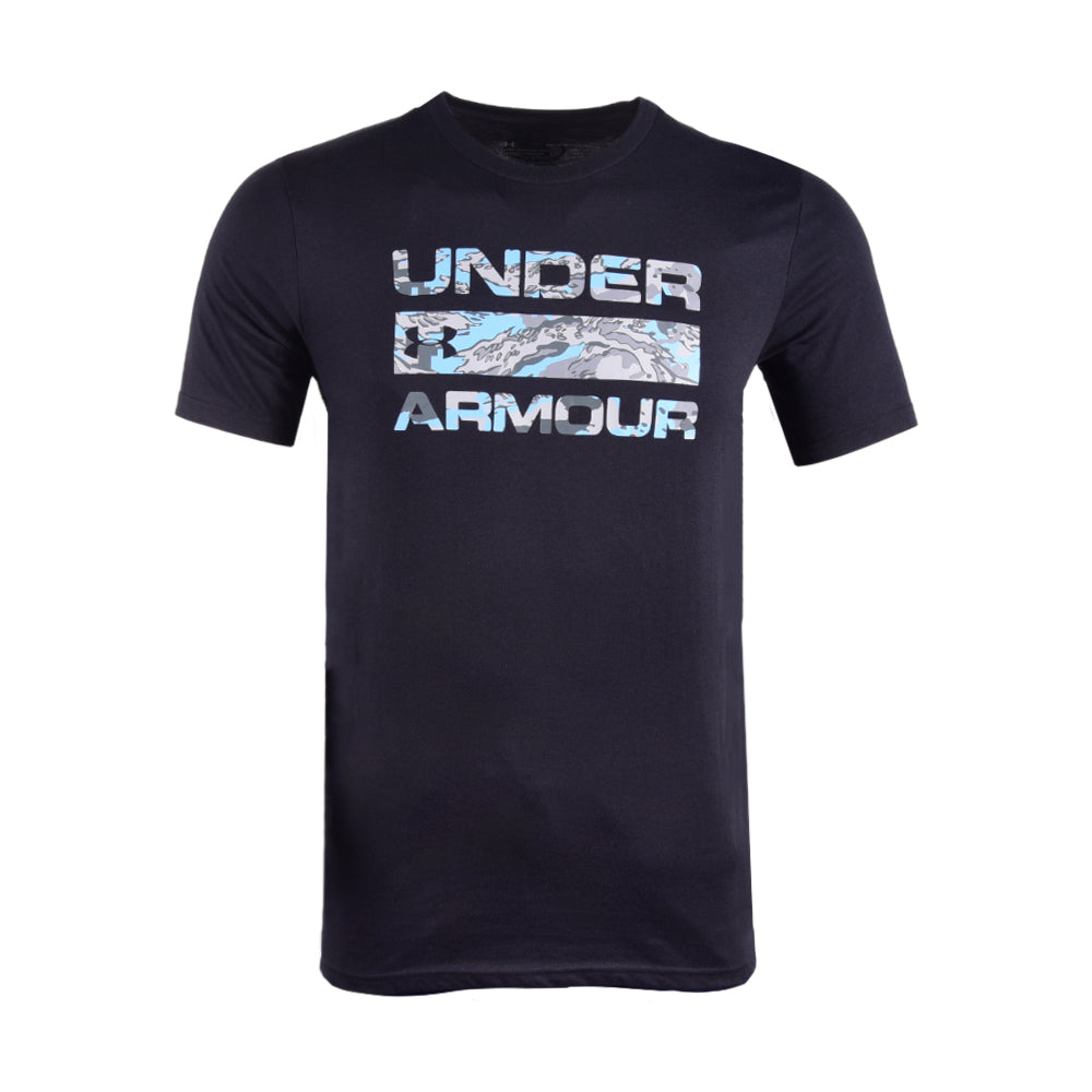 UA MEN S/S R-NECK T SHIRT 1361903-003 BLK S (IR)