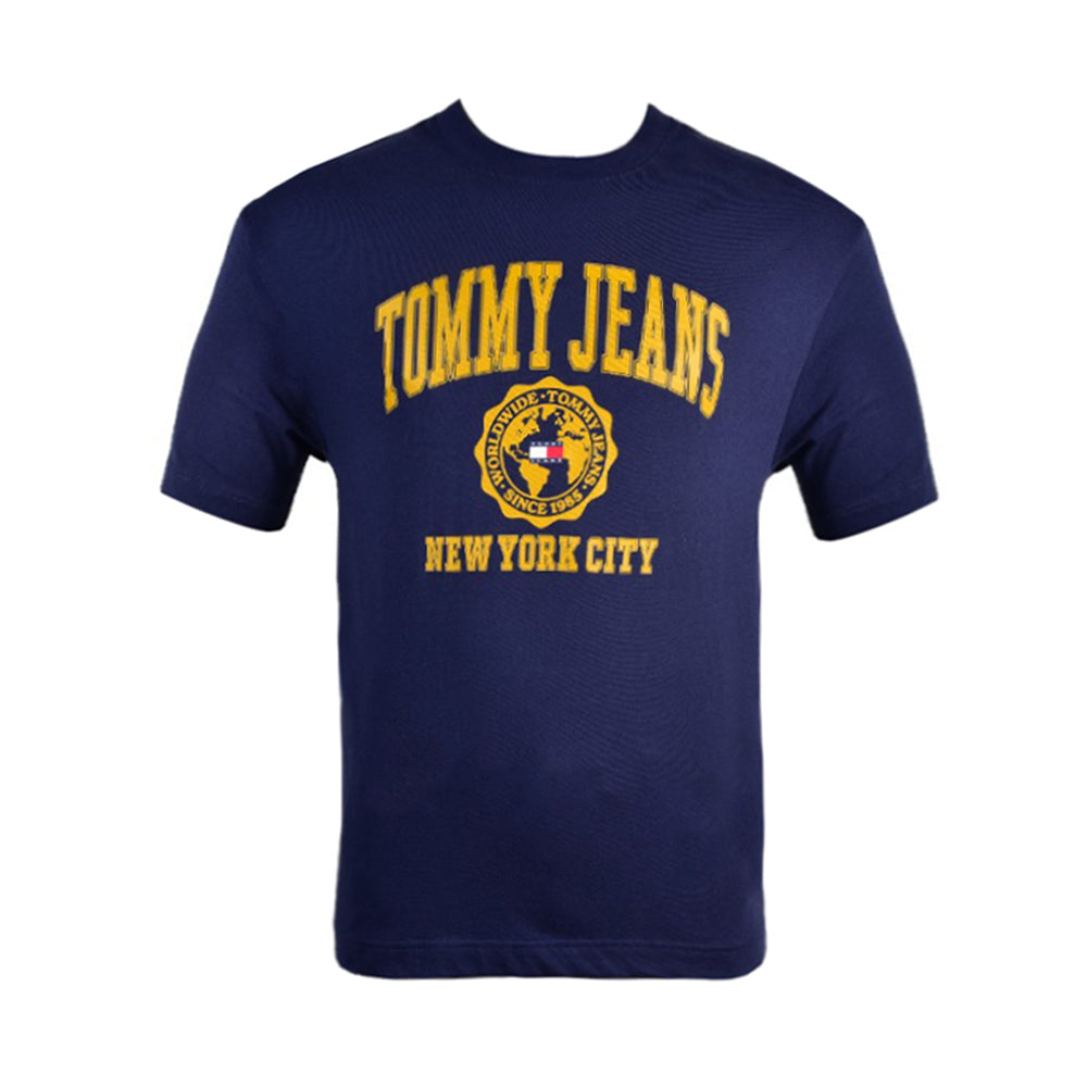 TH MEN S/S R.NECK T SHIRT 78J8863-410 NVY S (IR S)