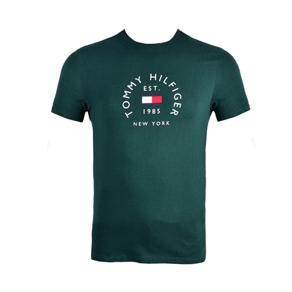 TH MEN S/S R.NECK SHIRT 78J8874-301 GRN S (IR.S)