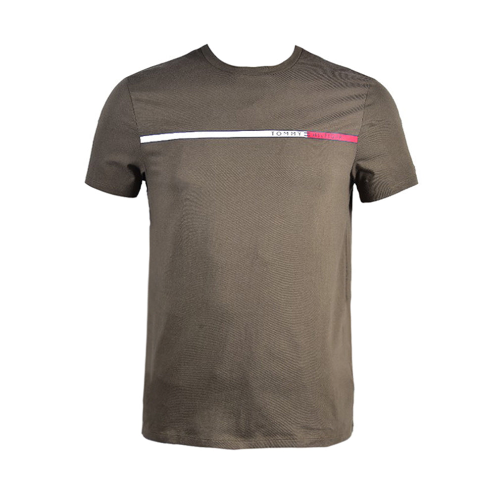 TH MEN S/S R.NECK SHIRT 78J9473-701 GRN M (IR.S)