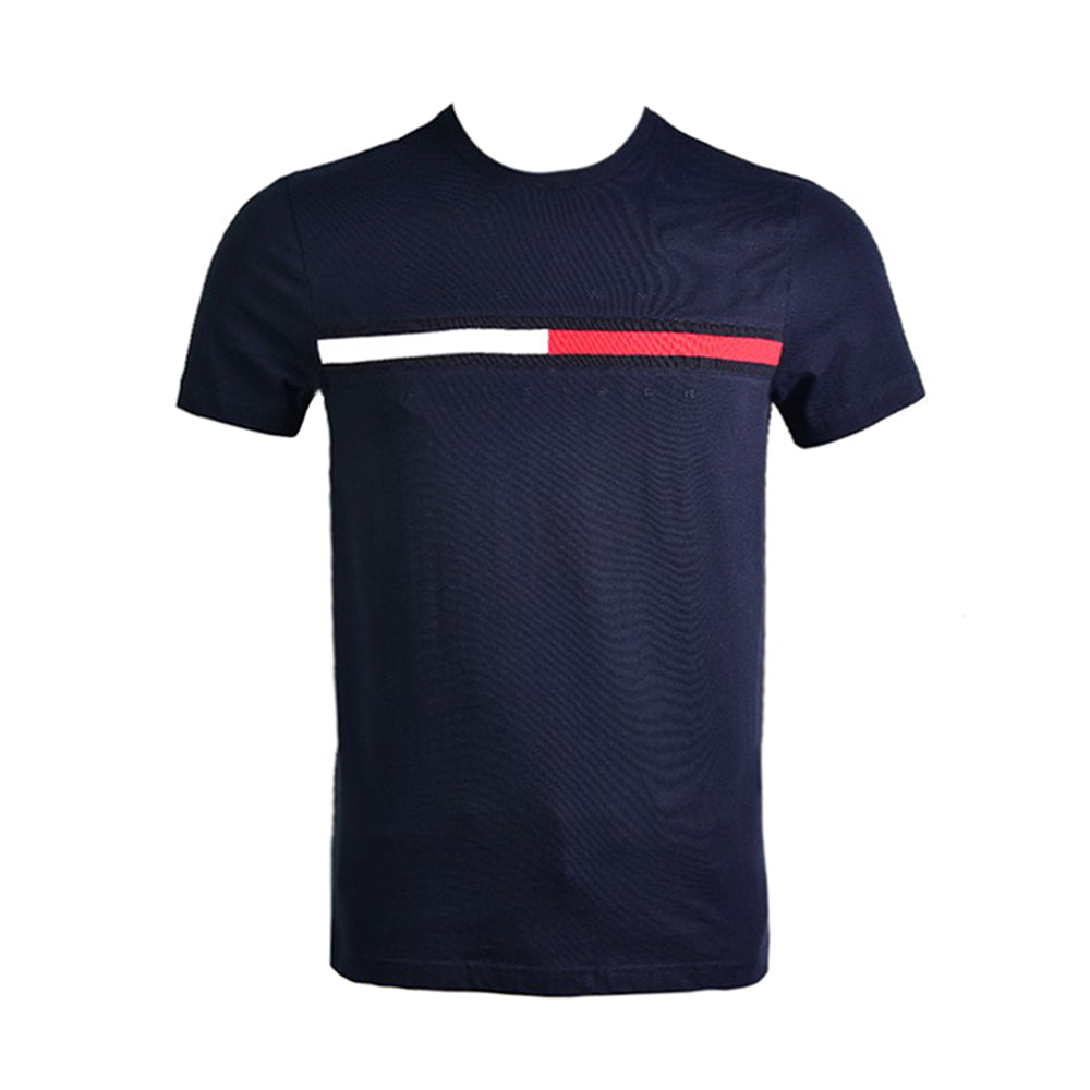 TH MEN L/S R.NECK SHIRT 7849807-475 NVY S (IR.S)