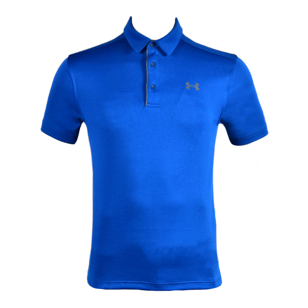 UA MEN S/S POLO SHIRT 1290140-426 R-BLU S (IR.S)