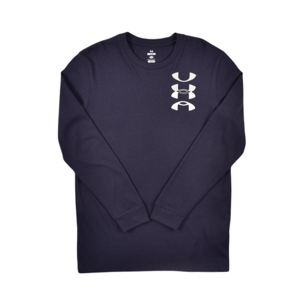 UA MEN L/S SWEAT SHIRT 1381044-001 BLK S (IR.W)