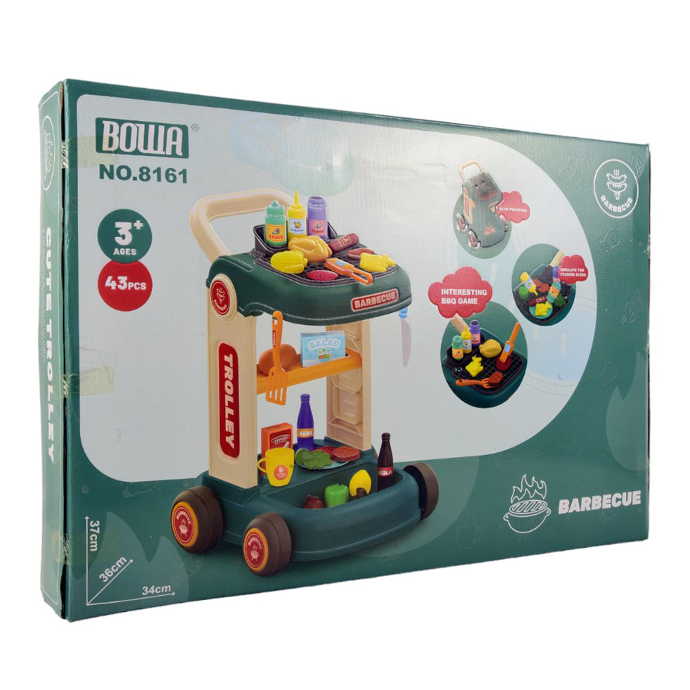 8161 BOWA BARBECUE TROLLEY SET 43PC ID