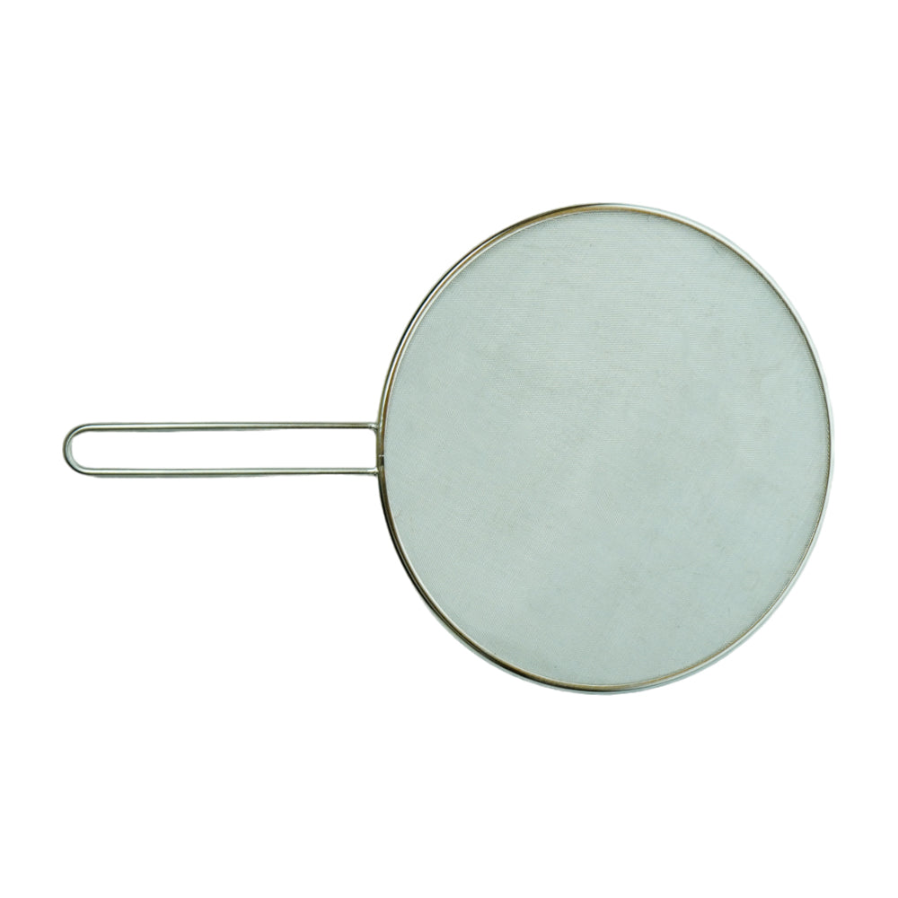 STRAINER COVER STEEL HANDLE 29CM MEDIUM